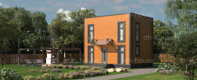 Модульный дом Домокомплект DoorHan Лайт 88 в Туле для круглогодичного проживания